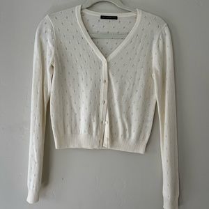 Brandy Melville Cream Cardigan Sweater
